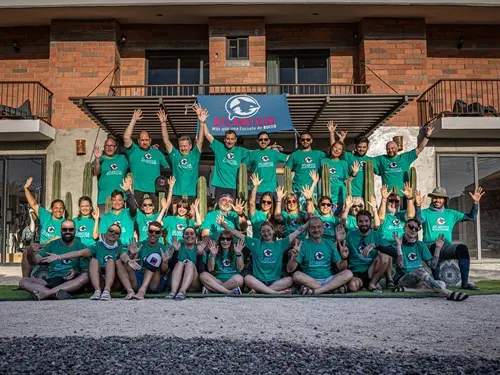 Foto del grupo de buceadores en La Paz, Baja California Sur, octubre 2025